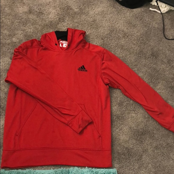 adidas Tops - Red adidas hoodie